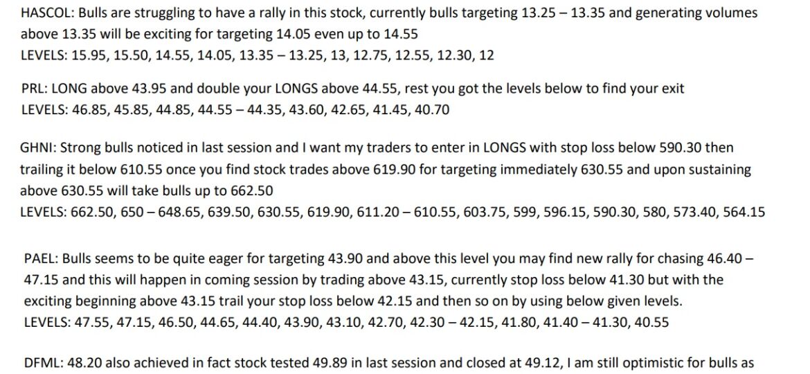 20 jan scrip calls,hascol,prl,ghni,pael,dfml,gal 2025