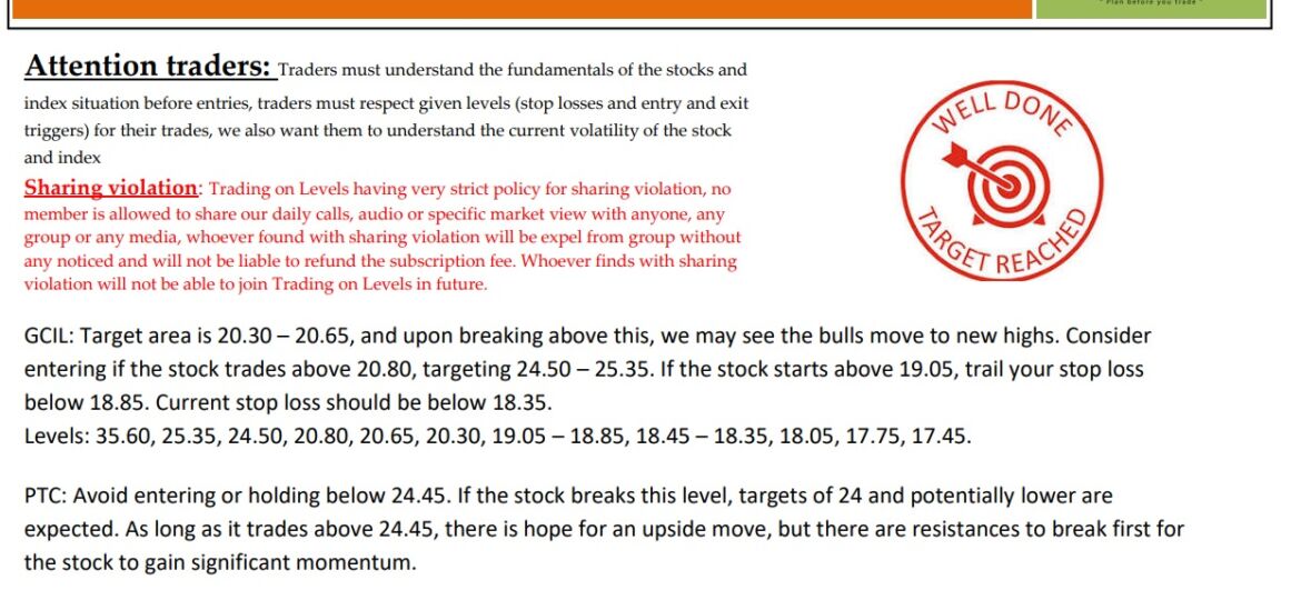27 JAN SCRIP CALLS,GCIL , PTC 2025