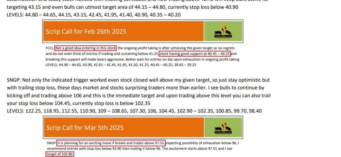 7 MAR SCRIP CALLS,FCCL,SNGP,MLCF,TGL,PPL 2025