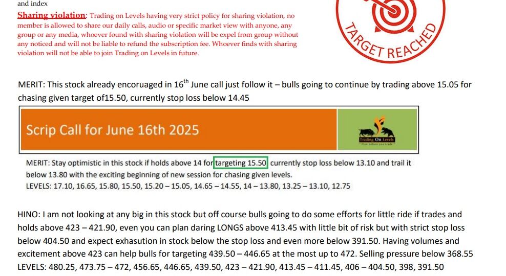 18 JUNE SCRIP CALLS,MERIT,HINO,MACFL 2025